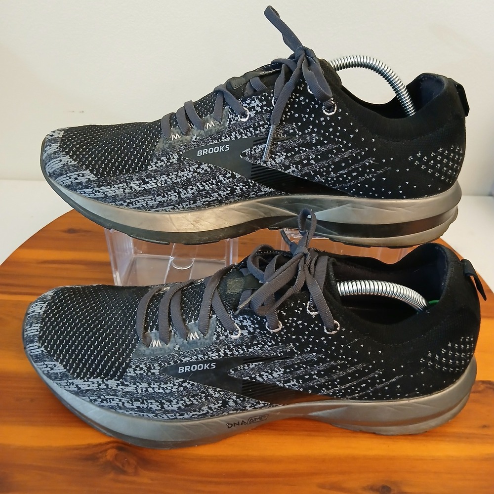 Brooks Levitate 3 Mens 12 Black Gray Running Shoes Sneakers 1103121D047